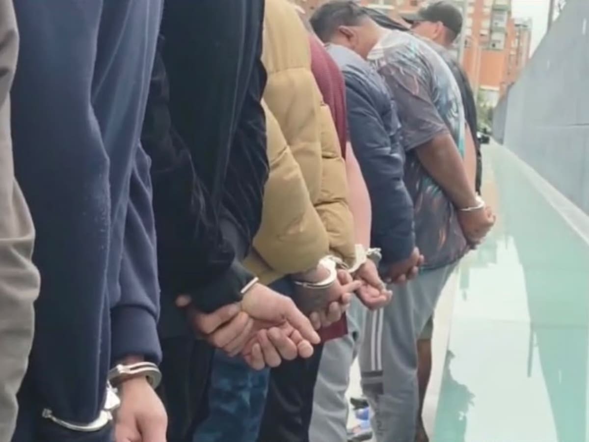 Ofensiva contra la extorsión en Bogotá: capturaron a 20 delincuentes, entre esos del Tren de Aragua