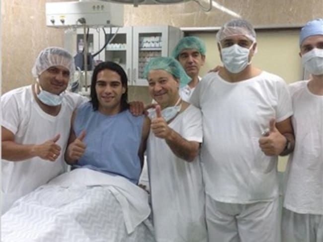 Falcao fue operado con éxito de su rodilla izquierda