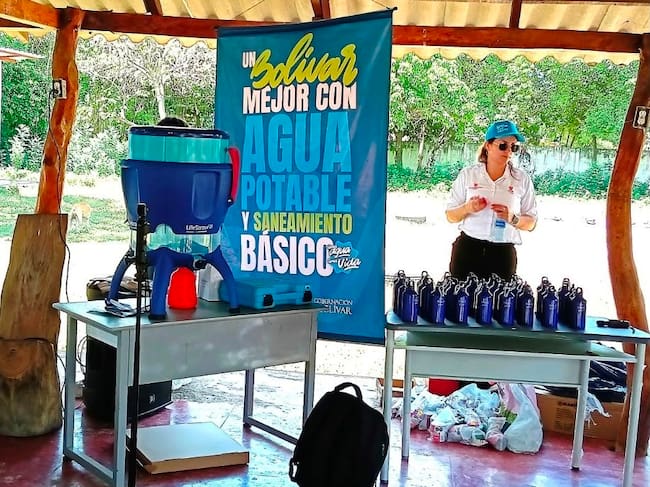 Comenzó la entrega de filtros purificadores en colegios de 10 poblaciones de Bolívar
