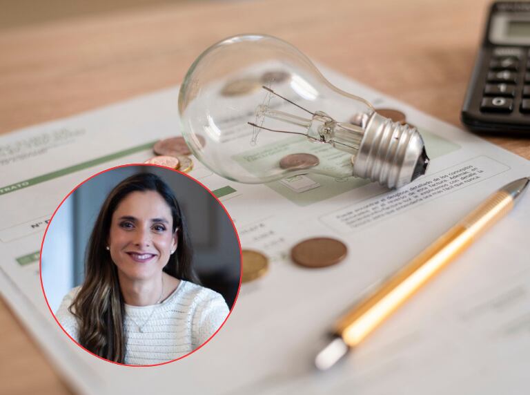 Recibo de luz (Getty Images) / Natalia Gutiérrez, presidenta de la Asociación Colombiana de Generadores de Energía Eléctrica (Acolgen)