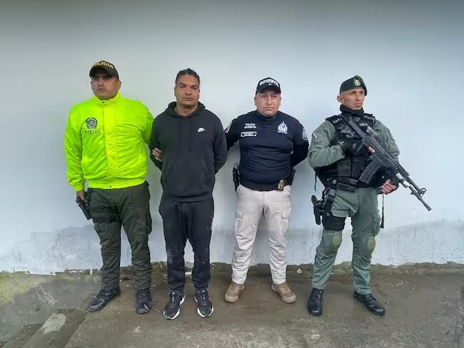 Captura de alias "larry changas" en Quindío Foto Cortesía Policía