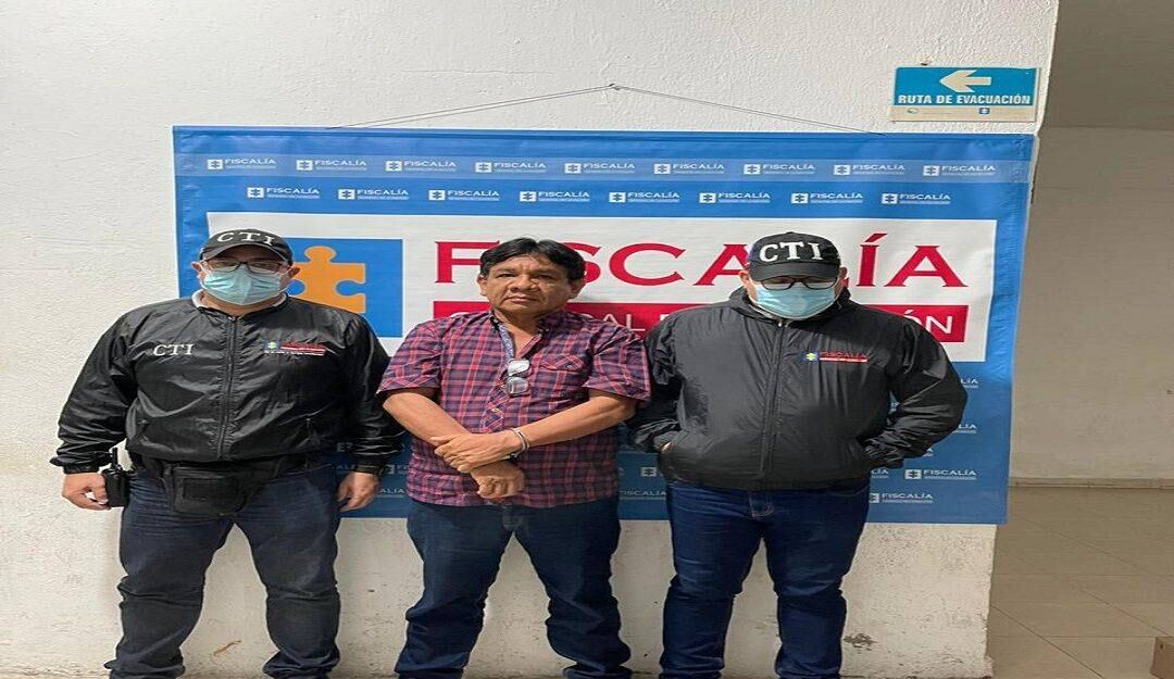 Eder Espitia, capturado.