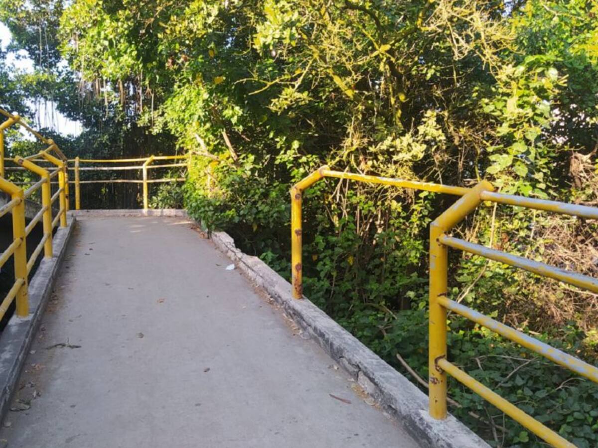 Comunidad intervendrá puente peatonal de Canapote en Cartagena