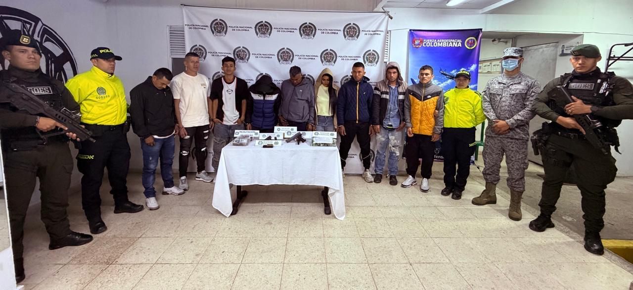 La Policía desarticuló una organización dedicada al tráfico de estupefacientes en Cundinamarca