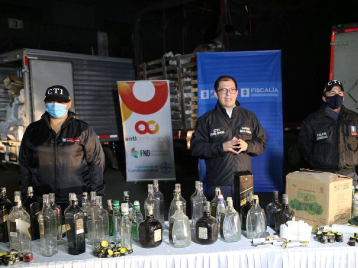 Golpe a las redes dedicadas a adulterar licores en Bogotá y Soacha