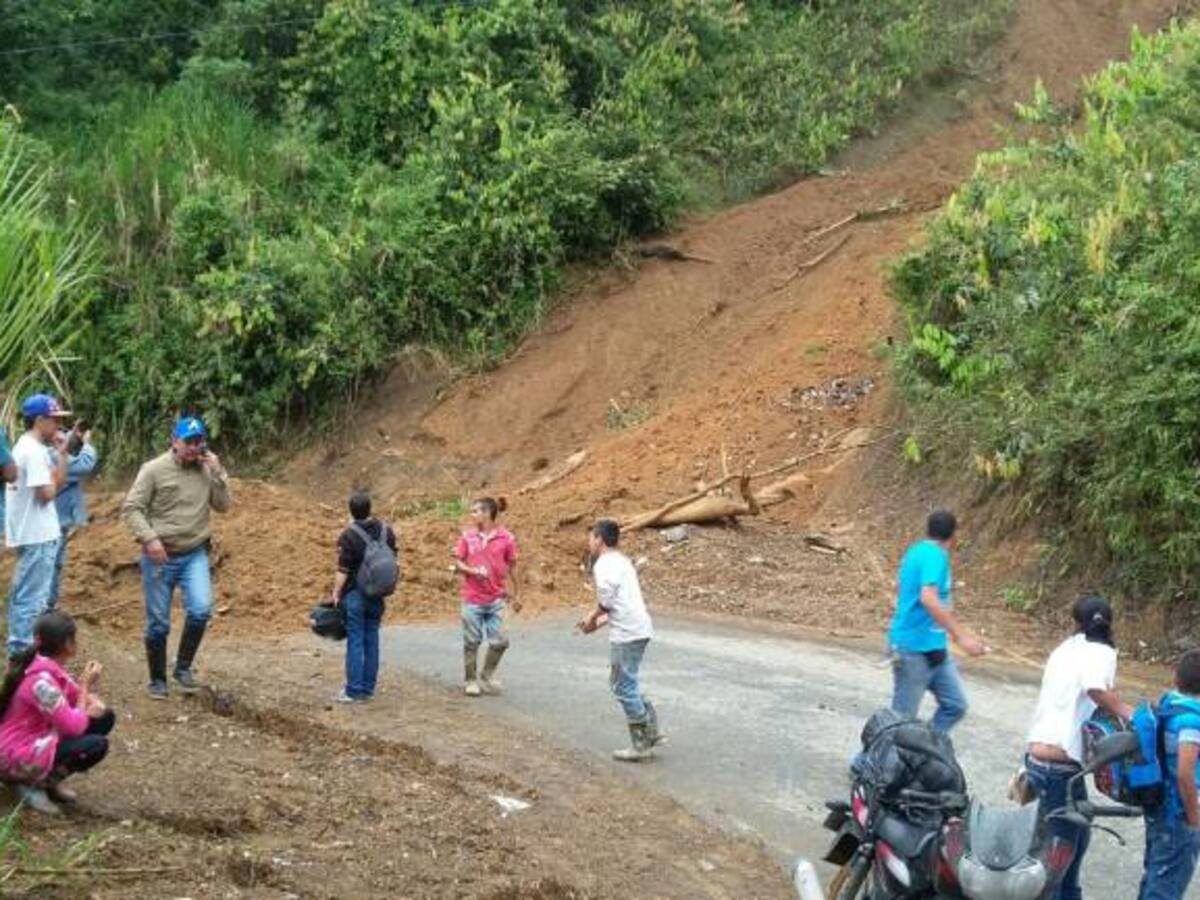 Uramita - Peque y Concordia - Betulia, las vías cerradas por aludes en Antioquia