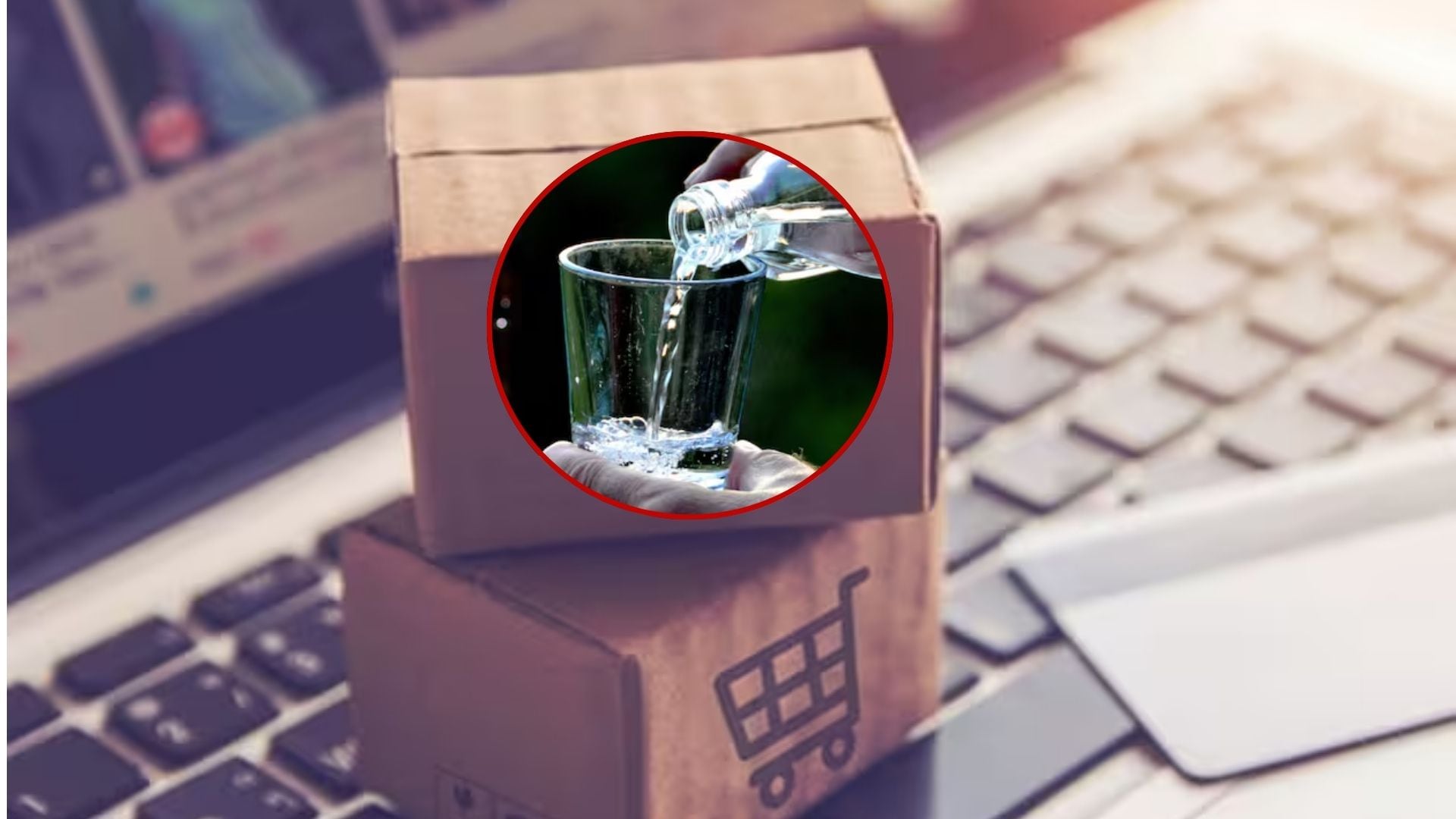 Persona sirviendo aguardiente en vaso grande - Compras en internet - Getty Images