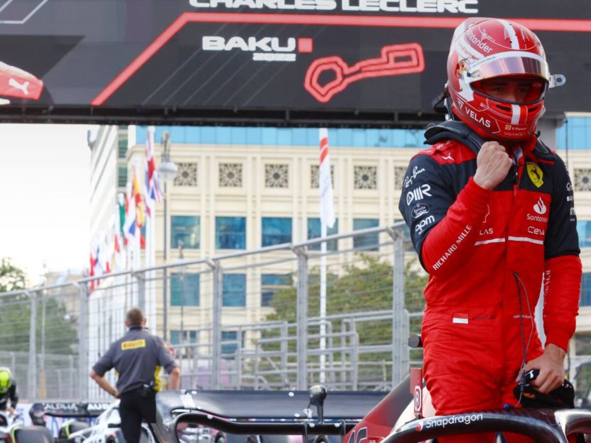 Charles Leclerc partirá primero en el GP de Azerbaiyán