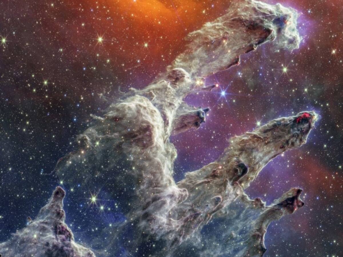 Telescopio Webb capta los Pilares de la Creación en toda su gloria infrarroja