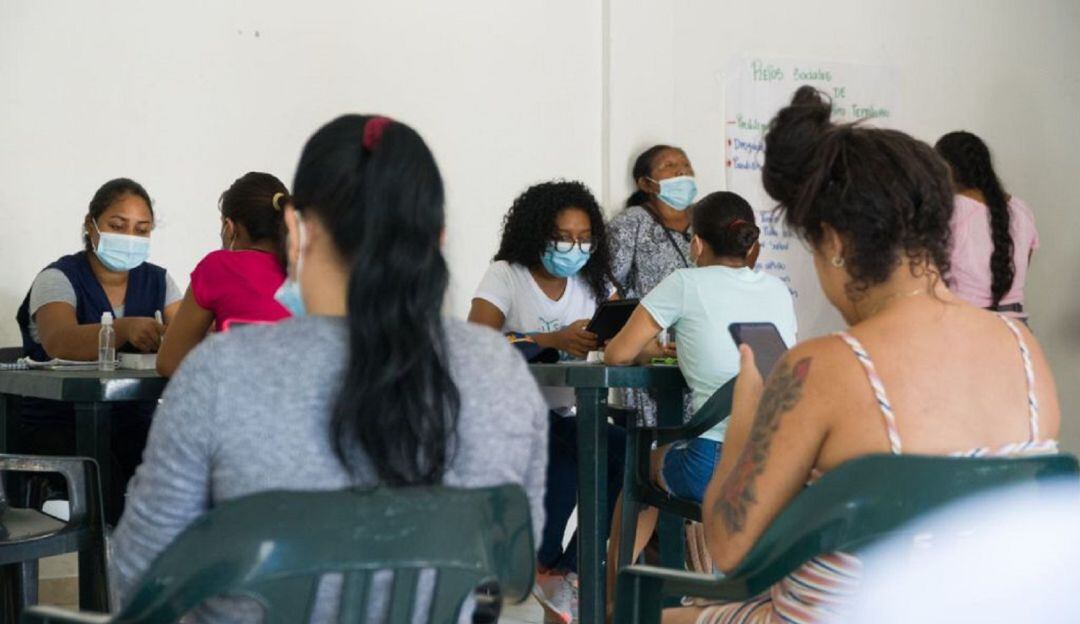 La jornada se realizó en la casa comunal del barrio Boston