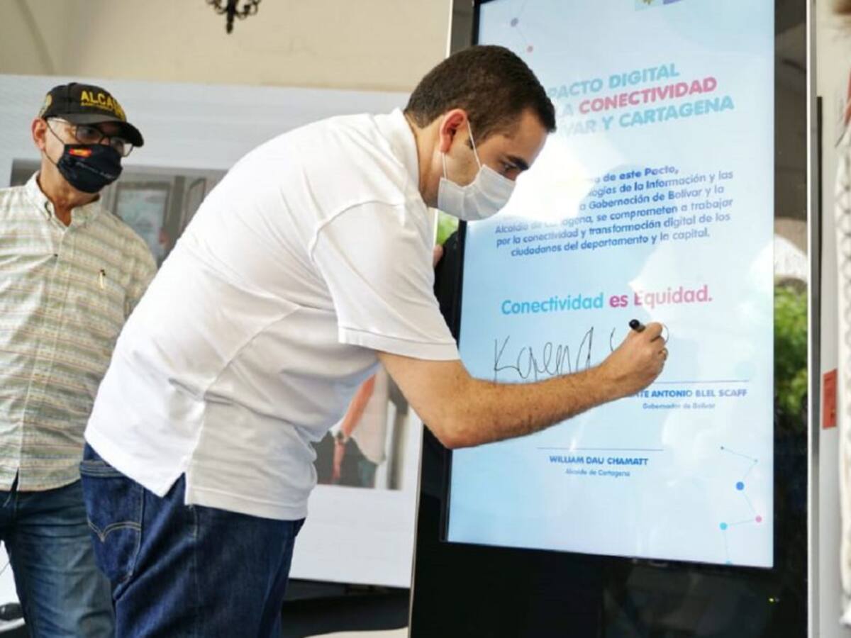 MinTic firmó pacto para permitirá conectividad del 70% de Bolívar