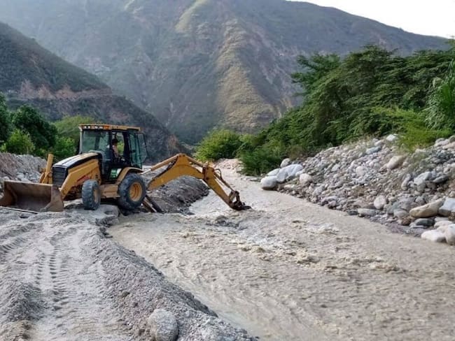 Otra vez está represado el Río Chicamocha en Cepitá