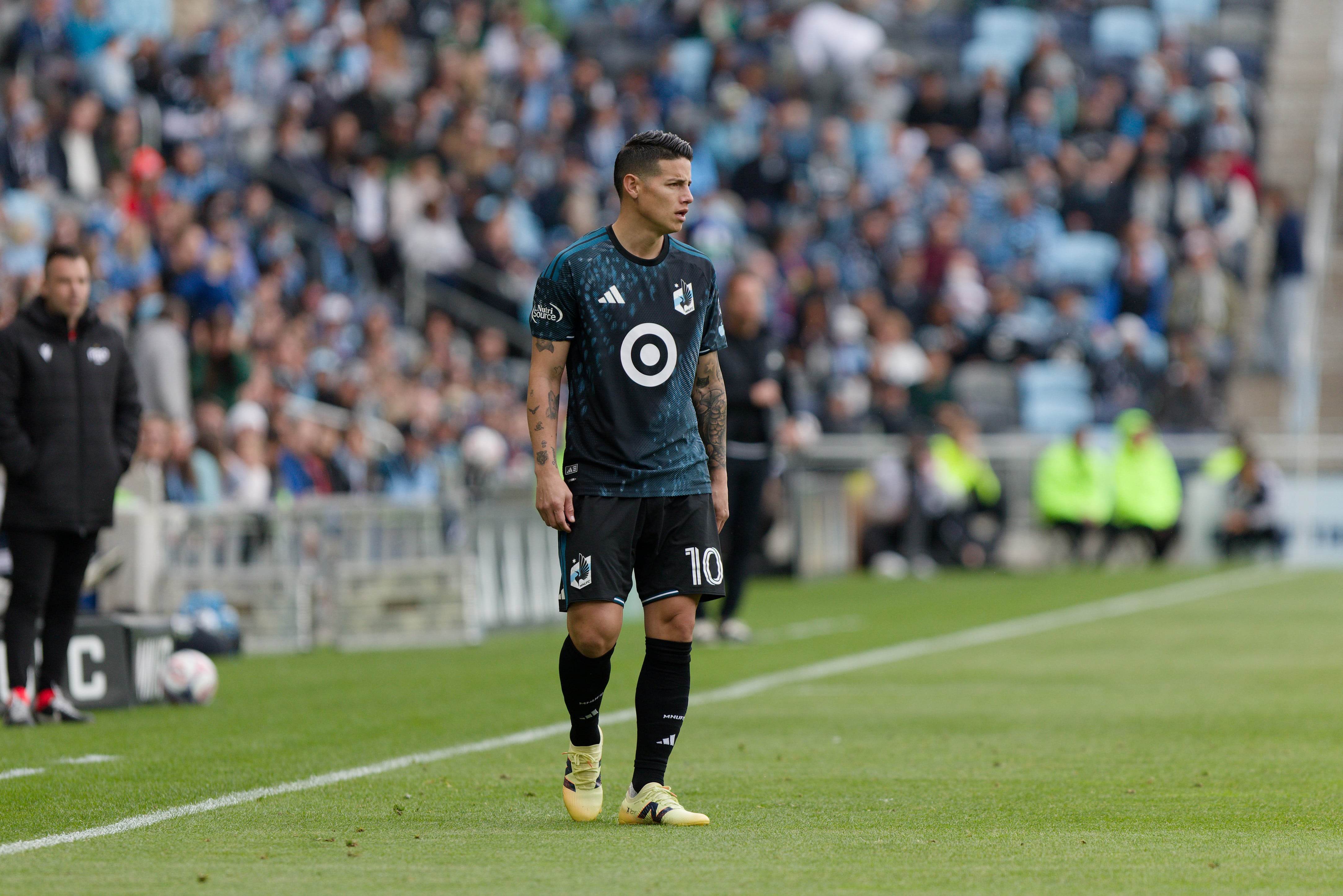 James Rodríguez, volante colombiano del Minnesota United. (Photo by Jeremy Olson/ISI Photos/ISI Photos via Getty Images)