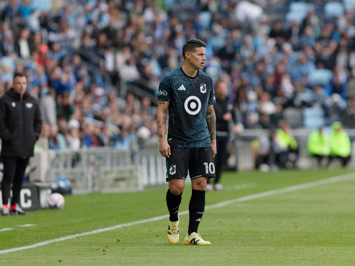 Prensa estadounidense anuncia fecha de último partido de James Rodríguez con Minnesota United