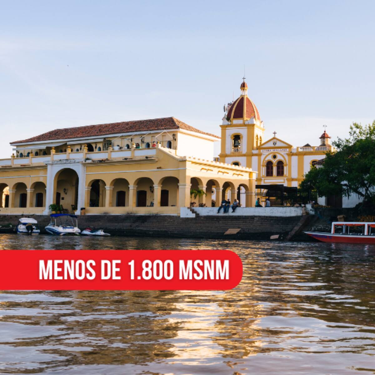Pueblos de Colombia que están por debajo de 1800 metros sobre el nivel del mar: son más de 700
