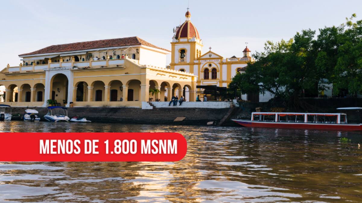 Pueblos de Colombia que están por debajo de 1800 metros sobre el nivel del mar: son más de 700