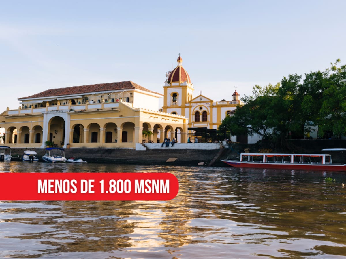 Pueblos de Colombia que están por debajo de 1800 metros sobre el nivel del mar: son más de 700