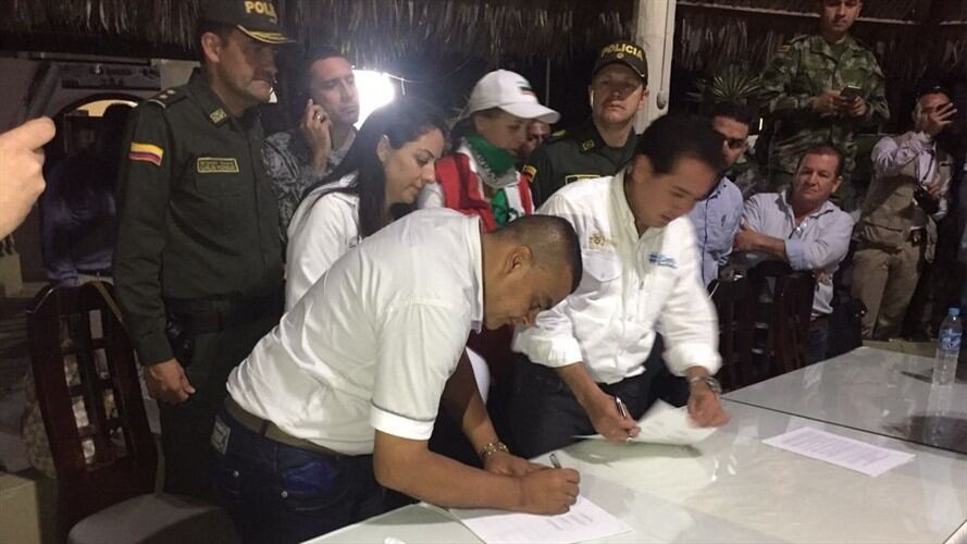 Conozca los acuerdos que ayudaron a levantar el paro minero en Antioquia. Foto: Cortesía Francisco Pérez