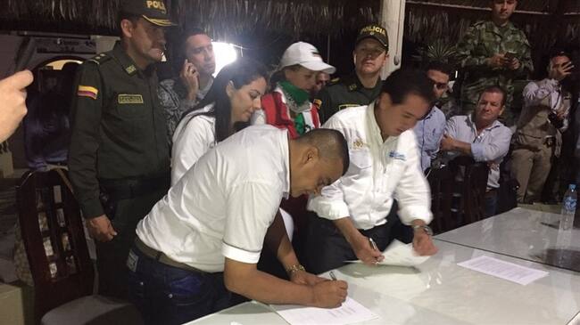 Conozca los acuerdos que ayudaron a levantar el paro minero en Antioquia. Foto: Cortesía Francisco Pérez