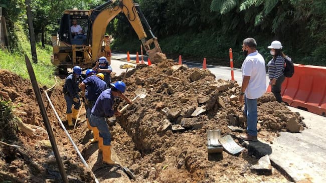 Por daños imprevistos en la planta el Diviso, que han originado las fuertes lluvias.
