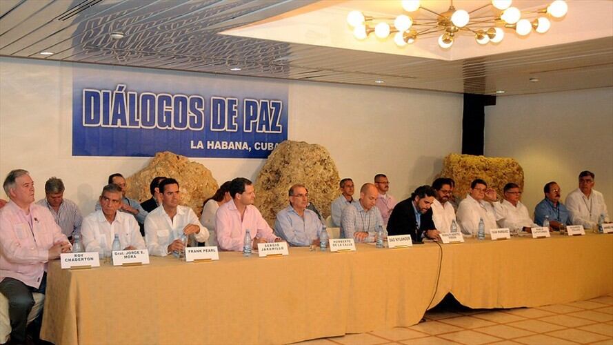 Negociaciones en La Habana, Cuba. Foto: Colprensa