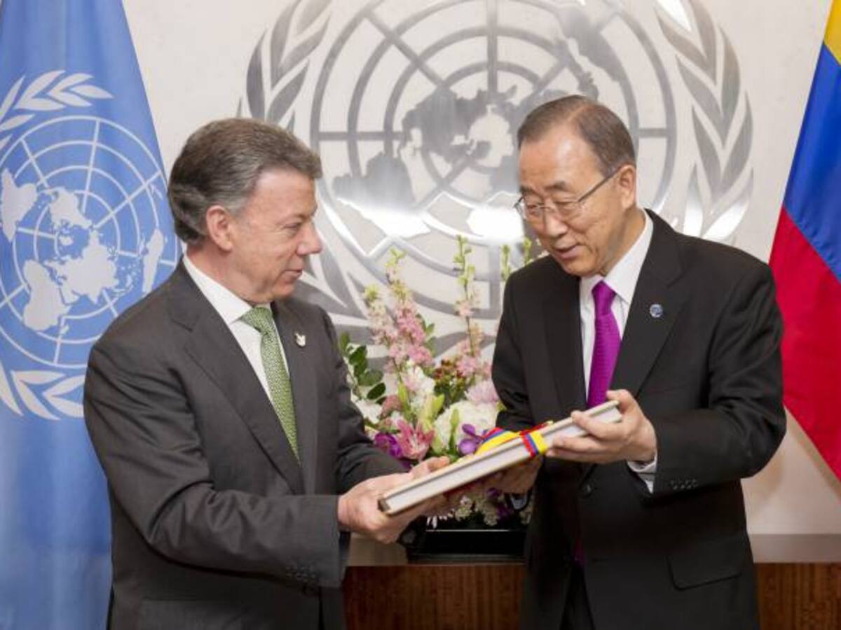 Naciones Unidas apoyará al pueblo colombiano en cada paso que tome: Ban Ki Moon