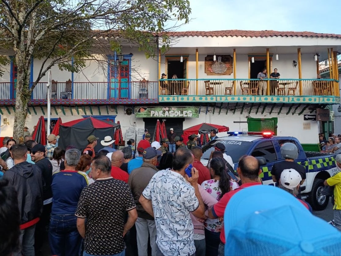 Ataque sicarial en Marinilla que deja dos muertos y un herido- foto Denuncias Antioquia