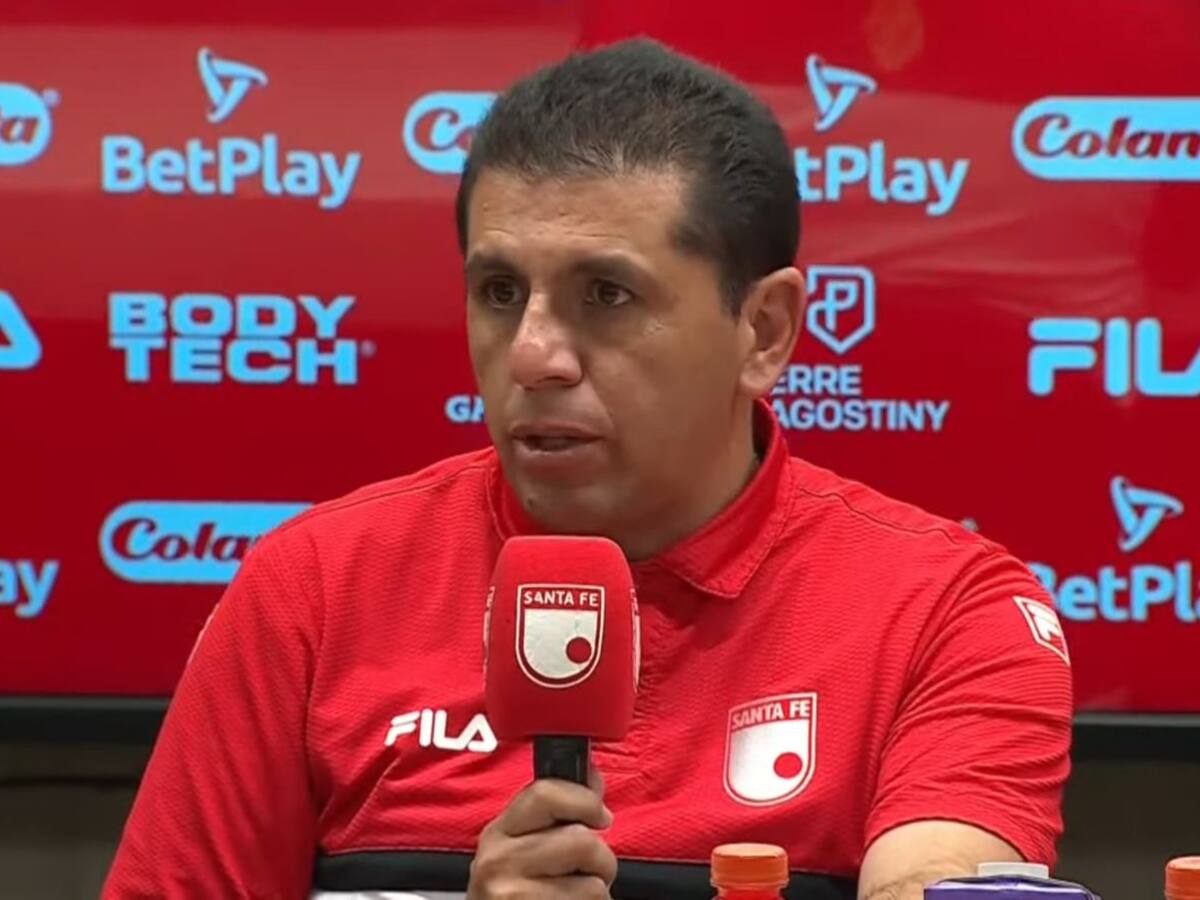 Entrenador interino de Santa Fe tras la victoria en el clásico por Liga: “Es un gran equipo”