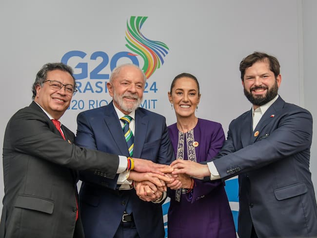 Colombia, Brasil, México y Chile acuerdan fortalecer el bloque progresista en el G20