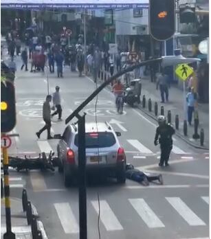 Intento de fleteo deja un muerto y un herido - Foto tomada de un video cortesía