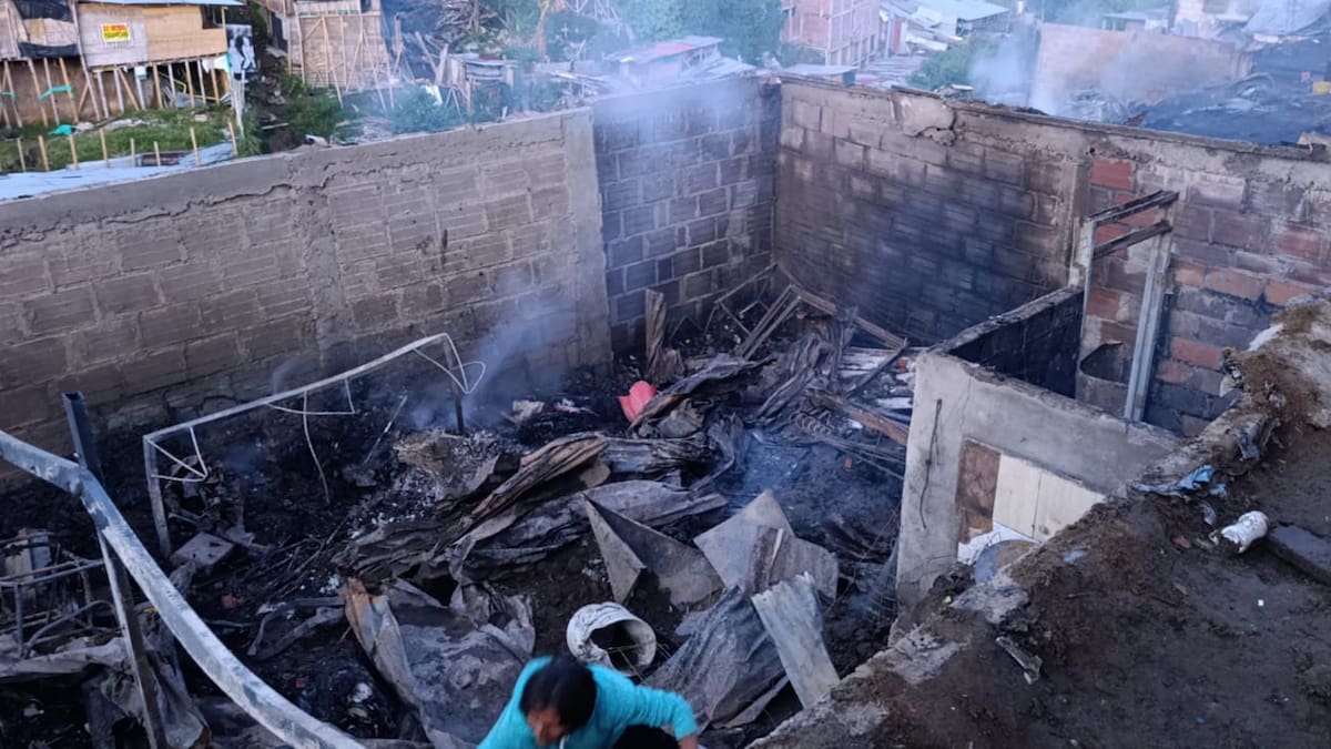 Damnificada incendio Armenia