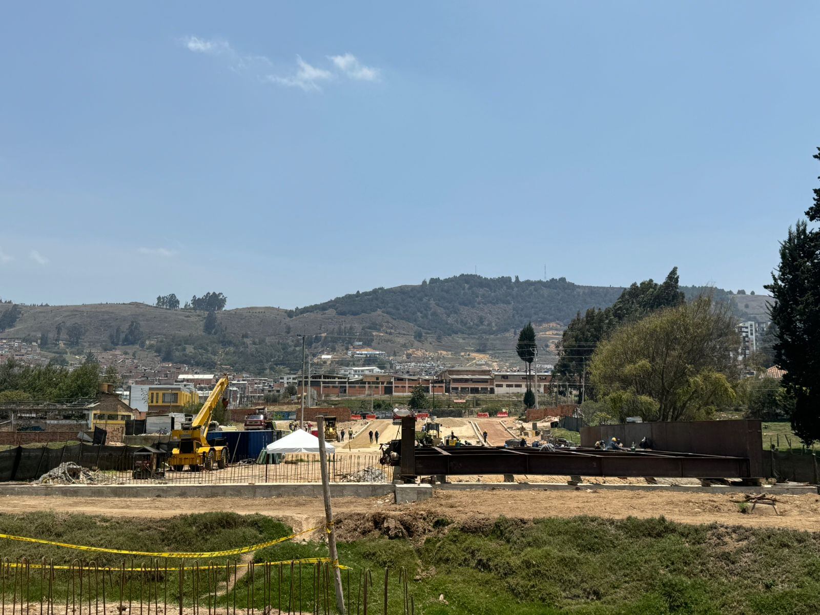 El avance de la obra de la calle 59 va en el 70 %. La Secretaría de Infraestructura indica que faltan recursos para terminar las partes que no fueron planeadas en el contrato inicial