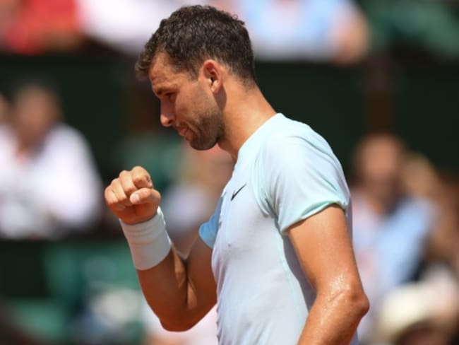 Grigor Dimitrov abre con victoria el cuadro principal de Roland Garros