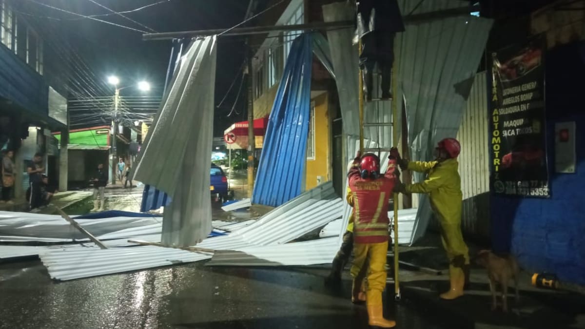 El 40% del municipio de La Mesa está sin electricidad por cuenta de las fuertes lluvias