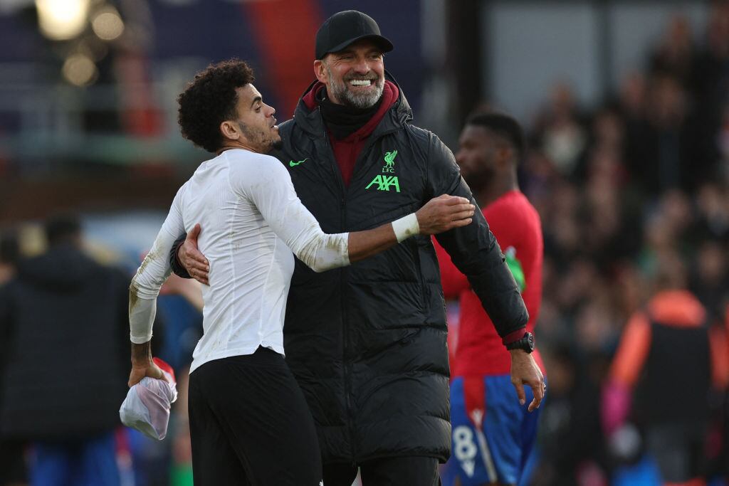 Luis Díaz y Jurgen Klopp / Getty Images