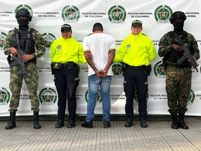 Alias Bola Ocho, capturado en Urabá- foto Policía Urabá