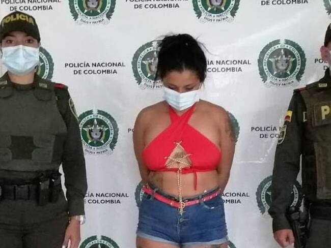 Leidy Johana Escobar capturada en la ciudadela Simón Bolívar de Ibagué