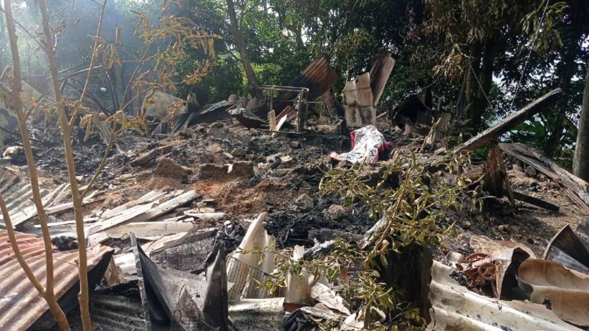 Un adulto mayor murió en medio de un incendio en Ibagué