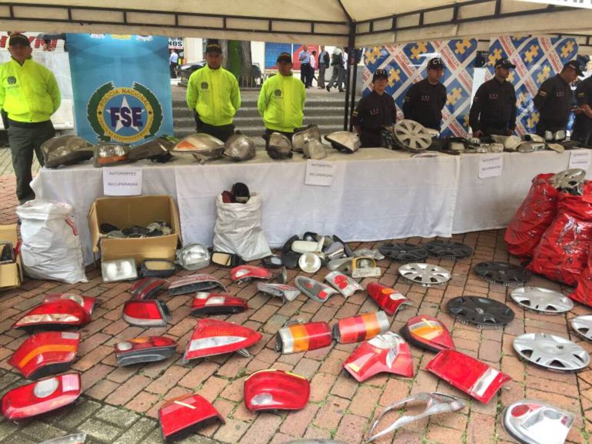 Autoridades recuperaron más de 2.000 autopartes hurtadas en Pereira