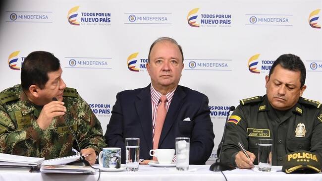 Comandante de las Fuerzas Militares, el general Juan Pablo Rodríguez. Foto: Ministerio de Defensa.
