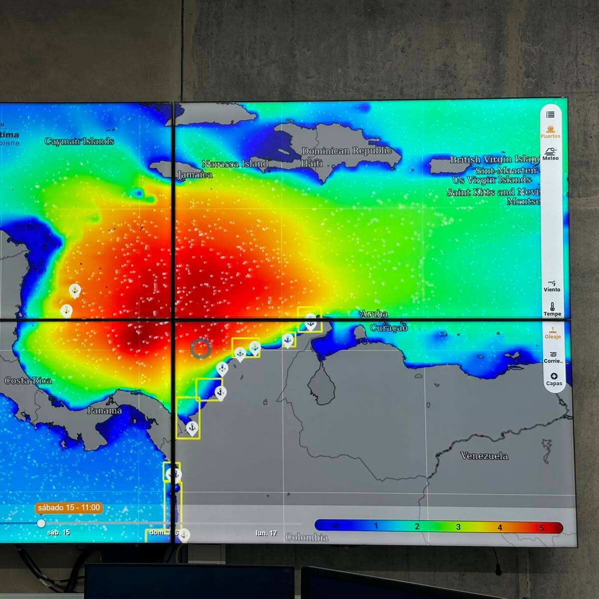 DIMAR entregó pronóstico sobre condiciones de navegación hasta el 16 de agosto en Cartagena