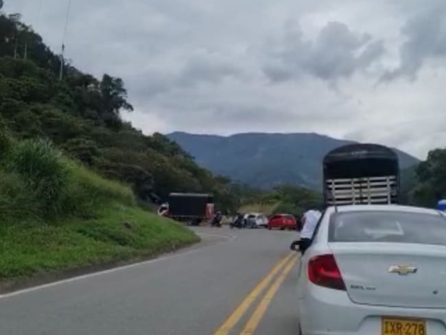 Trancones en la carretera Bucaramanga-Cúcuta