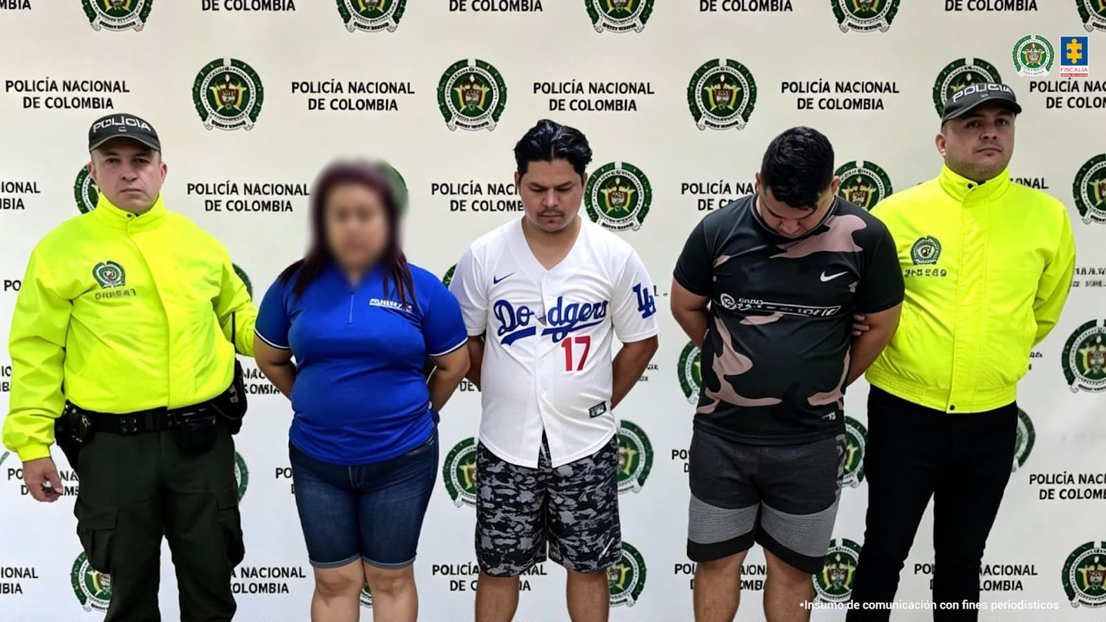 Envían a la cárcel a tres personas señaladas por explotación sexual de niña y una adolescente. / Foto: Fiscalía.