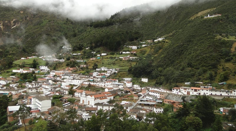 El municipio con más altura en Colombia se encuentra en el departamento de Santander.