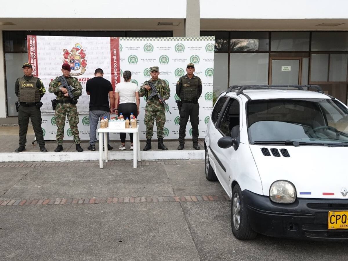 Autoridades capturaron a dos personas por transportar droga en Caquetá