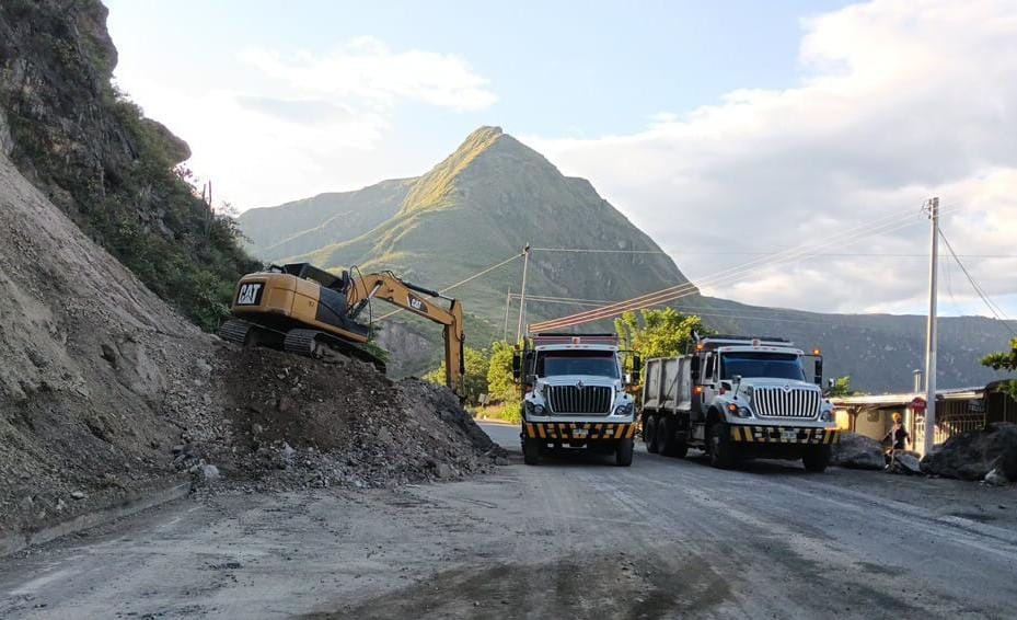 Obras en la vía Panamericana- Fotos: Invias