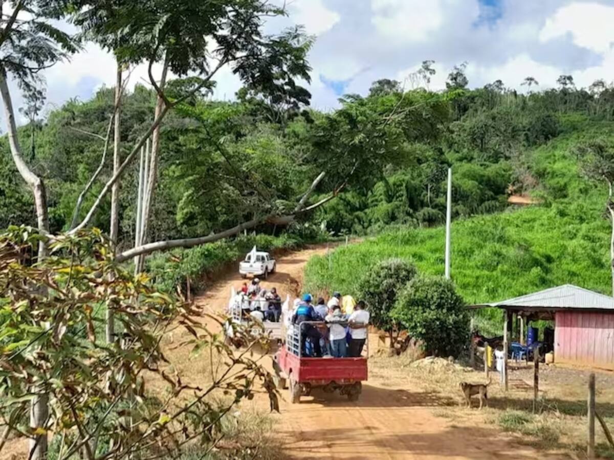 Vereda de Santa Rosa sur de Bolívar, desplazada por enfrentamientos entre grupos ilegales