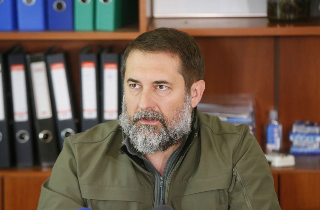Serhiy Haidai, gobernador de la región de Lugansk. Foto: Getty Images.