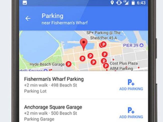 Google Maps ya ofrece información sobre parqueaderos