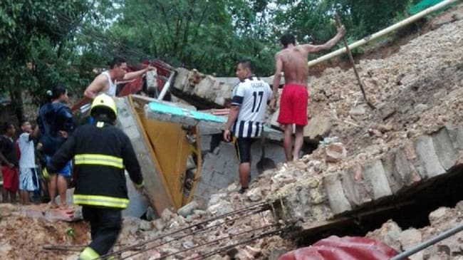 Lluvias generaron varias emergencias e inundaciones en Cúcuta . Foto: Alcaldía de Cúcuta